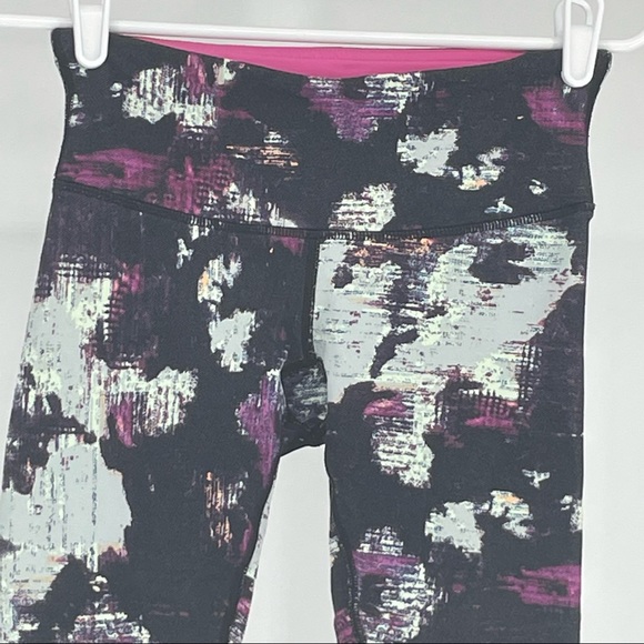 LULULEMON WUNDER UNDER CROP III LEGGINGS KARA BLOSSOM MULTI 4 - Picture 7 of 11